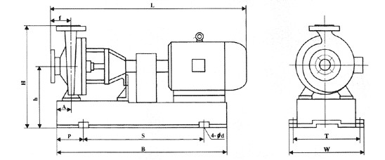 IHF型襯氟塑料離心泵,襯氟離心泵規(guī)格，襯氟離心泵價格，襯氟離心泵廠家